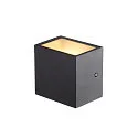 SLV LED Außenwandleuchte SITRA S WL UP/DOWN, IP65 IK05, 11W 3000/4000K (CCT Switch) 1100/1270lm 2x105°, schaltbar, anthrazit