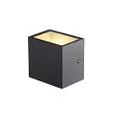 SLV LED Außenwandleuchte SITRA S WL UP/DOWN, IP65 IK05, 11W 3000/4000K (CCT Switch) 1100/1270lm 2x105°, schaltbar, anthrazit
