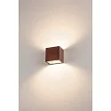 SLV LED Außenwandleuchte SITRA S WL UP/DOWN, IP65 IK05, 11W 3000/4000K (CCT Switch) 1100/1270lm 2x105°, schaltbar, rostfarben