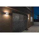 LED Outdoor Wandleuchte BOX-L, IP44 IK05, 19W 3000K 480lm, direkt/indirekt, Anthrazit