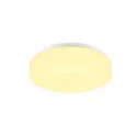 SLV Outdoor LED Wand- und Deckenleuchte LIPSY® 30 DRUM, IP44 IK02, zylindrisch, Ø 30cm, 13.5W 3000/4000K 1650lm, weiß
