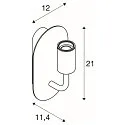 SLV Wandleuchte FITU WL, E27 max. 24W, Weiß