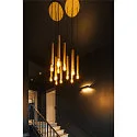 SLV FITU 5er Rosette für FITU PD Pendelleuchten, RUND, max. 16A, Soft Gold