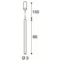 SLV Premium-LED Pendelleuchte HELIA 30 PD, 10W 3000K 550lm 40°, TRIAC dimmbar, Soft Gold