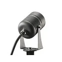 Outdoor LED Erdspieß-Leuchte LED SPIKE, IP55 IK06, 6W 3000K 400lm 40°, mit IP-Steckerkabel, neigbar, anthrazit