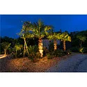 SLV Outdoor LED Erdspieß-Leuchte LED SPIKE, IP55 IK06, 6W 3000K 400lm 40°, mit IP-Steckerkabel, neigbar, rostfarben
