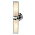 Wandleuchte WL 106 Badleuchte/Spiegelleuchte, Doppelglas, 2xE14, IP44, chrom