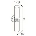 SLV Wandleuchte WL 106 Badleuchte/Spiegelleuchte, Doppelglas, 2xE14, IP44, chrom