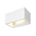 SLV Wandleuchte PLASTRA QT-DE12 WL Gipsleuchte, R7s 118mm, weiß