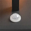 SLV Outdoor Wandleuchte QUADRULO WL, IP44, E27 max. 15W, anthrazit / klar, mit PIR-Sensor