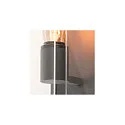 SLV Outdoor Wandleuchte QUADRULO WL, IP44 IK02, E27 max. 15W, anthrazit / Glas klar, ohne Sensor