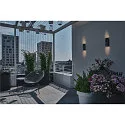 SLV LED Outdoor Wall luminaire VILUA UP/DOWN, IP54, 16W 3000K 810lm 2x100°, anthracite
