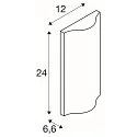 SLV LED Outdoor Wall luminaire VILUA UP/DOWN, IP54, 16W 3000K 810lm 2x100°, anthracite