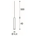 SLV Pendelleuchte FITU PD, 500cm Pendel, E27 max. 60W, Weiß