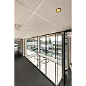 SLV LED Deckeneinbauleuchte HORN MAGNA, 7.7W 3000K,, 400lm 25°, Schwarz / Gold