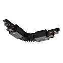 Flex-Verbinder für 3-Phasen Aufbau-Stromschiene S-TRACK PHASE & DALI - verstellbar 30°-330°, DALI steuerbar, Erde links