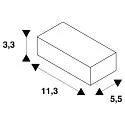 SLV Zubehör für 3-Phasen Stromschiene S-TRACK PHASE & DALI - Pendelleuchten-Adapter, für offene Kabel, DALI steuerbar, schwarz
