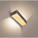 SLV LED Wall luminaire LOGS IN L, 17W, 3000K, 1100lm, TRIAC dimmable, silver/white