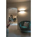 SLV LED Wall luminaire LOGS IN L, 17W, 3000K, 1100lm, TRIAC dimmable, silver/white