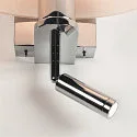 SLV LED Wandleuchte KENKUA SPOT LED, E27, 40W, 25°, 3000K, 200lm, chrom, Glas milchig
