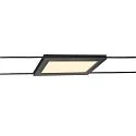SLV LED Seilleuchte PLYTTA rectangular für TENSEO Niedervolt-Seilsystem, 9W, 2700K, 580lm, schwarz
