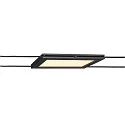 SLV LED Seilleuchte PLYTTA rectangular für TENSEO Niedervolt-Seilsystem, 9W, 2700K, 580lm, schwarz