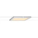SLV LED Wire luminaire PLYTTA rectangular for TENSEO low-voltage wire system, 9W, 2700K, 580lm, white