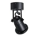 SLV Outdoor Wand-/Deckenstrahler NAUTILUS WL-CL, IP54 IK02, GU10 QPAR51 max. 11W, dreh- und schwenkbar, Schwarz matt