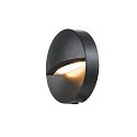 Außenleuchte DOWNUNDER OUT ROUND WL LED Wandeinbauleuchte, 4,5W, 3000/4000K, 140lm, IP65, anthrazit
