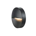 SLV Außenleuchte DOWNUNDER OUT ROUND WL LED Wandeinbauleuchte, 4,5W, 3000/4000K, 140lm, IP65, anthrazit