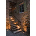 SLV Außenleuchte DOWNUNDER OUT ROUND WL LED Wandeinbauleuchte, 4,5W, 3000/4000K, 140lm, IP65, anthrazit