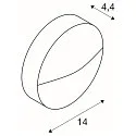 SLV Außenleuchte DOWNUNDER OUT ROUND WL LED Wandeinbauleuchte, 4,5W, 3000/4000K, 140lm, IP65, anthrazit