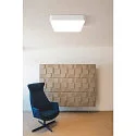 SLV LED Ceiling luminaire MEDO 60 SQUARE DALI LED, 39W, 105°, 3000K, 3300lm, white
