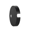 Zubehör für Outdoor Wand-/Deckenleuchte NAUTILUS 25 - Montageplatte zur Aufputzverkabelung, Schwarz