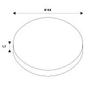 SLV Zubehör für Outdoor Wand-/Deckenleuchte NAUTILUS 25 - Montageplatte zur Aufputzverkabelung, Schwarz