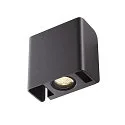 SLV LED Außenwandleuchte MANA OUT, 12W, 60°, 3000K, 325lm, IP65, dimmbar, anthrazit