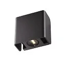 SLV LED Außenwandleuchte MANA OUT, 12W, 60°, 3000K, 325lm, IP65, dimmbar, anthrazit