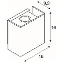 SLV LED Außenwandleuchte MANA OUT, 12W, 60°, 3000K, 325lm, IP65, dimmbar, anthrazit