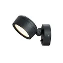 SLV LED Außenstrahler ESKINA SPOT SENSOR CCT, IP54 IK02, 14.5W 3000/4000K 95°, verstellbar, dimmbar, anthrazit, mit Sensor