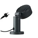 SLV Outdoor LED Sockelleuchte ESKINA 30 POLE CCT, IP65 IK04, 14.5W 3000/4000K 95°, mit IP44-Steckerkabel, dimmbar, anthrazit