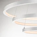 SLV LED Pendelleuchte ONE TRIPLE DALI, 65W 3000/4000K 3900/4200lm, DALI dimmbar, Weiß