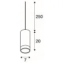 Pendant luminaire ASTINA QPAR51, GU10, white