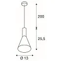 Pendelleuchte PHELIA 130 PD, Ø 13cm, E27 max. 23W