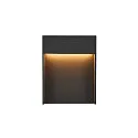 SLV LED Außenwandleuchte FLATT, IP65 IK03, eckig, 13W 3000/4000K (CCT Switch), anthrazit matt