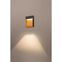 LED Außenwandleuchte FLATT SENSOR, IP54 IK03, eckig, mit Sensoren, 13W 3000/4000K (CCT Switch), anthrazit matt