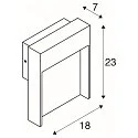 LED Außenwandleuchte FLATT SENSOR, IP54 IK03, eckig, mit Sensoren, 13W 3000/4000K (CCT Switch), anthrazit matt