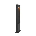 SLV Outdoor LED Stehleuchte FLATT POLE, IP65 IK03, eckig, 65cm, 10W 3000/4000K (CCT Switch), offenes Kabelende, anthrazit