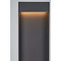 SLV Outdoor LED Stehleuchte FLATT POLE, IP65 IK03, eckig, 100cm, 10W 3000/4000K (CCT Switch), offenes Kabelende, anthrazit