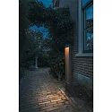 SLV LED Outdoor luminaire FLATT POLE LED Floor lamp, 9,7W, 3000/4000K, 400lm, IP65, 100cm, anthracite/brown