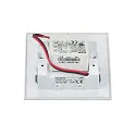 SLV LED Treppenleuchte / Wand-Einbauleuchte MOBALA, IP20, eckig, 9 x 9cm, 230V/24V, 1.3W 3000K 14lm, exkl. Einbaudose, weiß